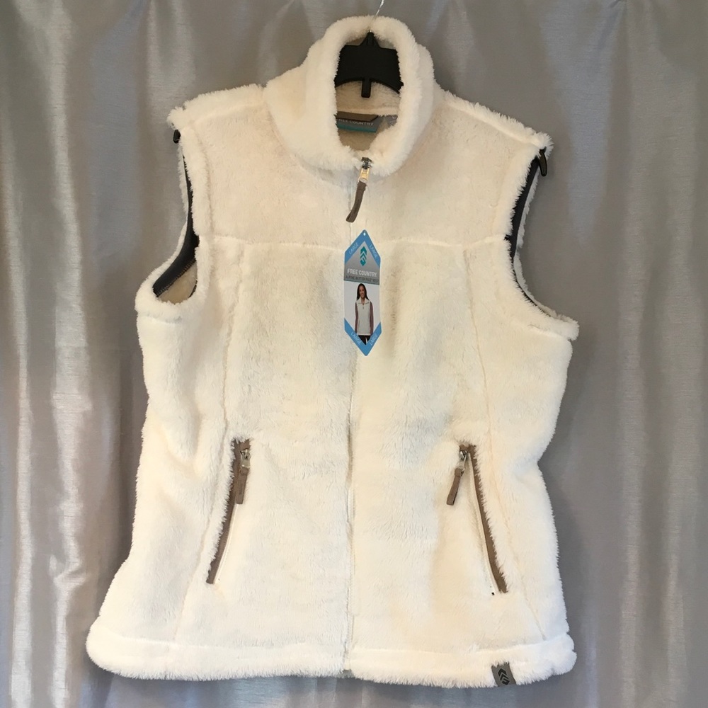 NWT Free Country Alpine Butter Pile Vest